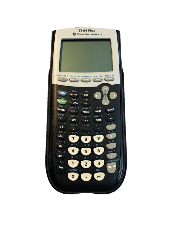 Texas Instruments TI-84 Plus Graphing Calculator with Cover Black Tested