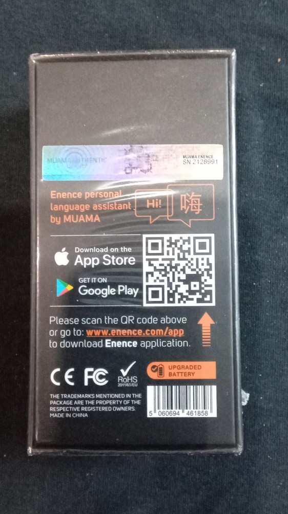 Muama Enence Handheld Instant Translator, App Support