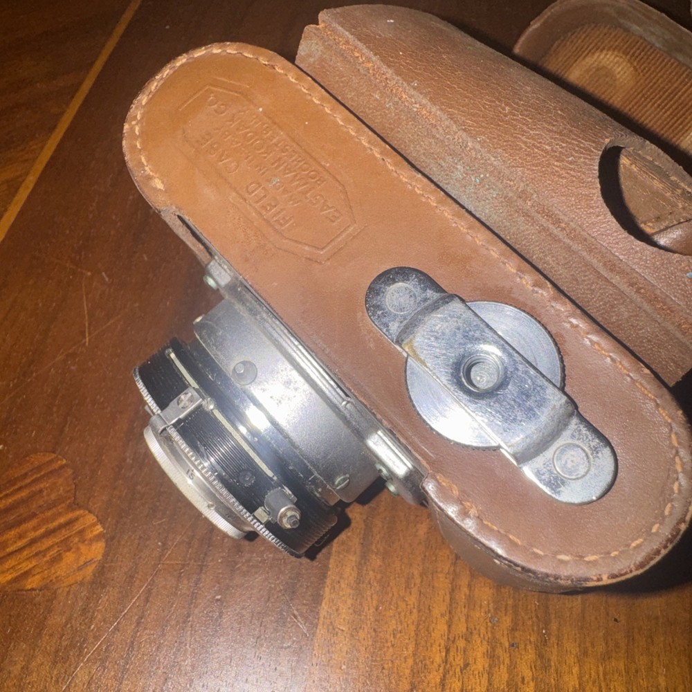 KODAK 35 F 4.5 Flash Diomatic Shutter With Case Untested As-Is
