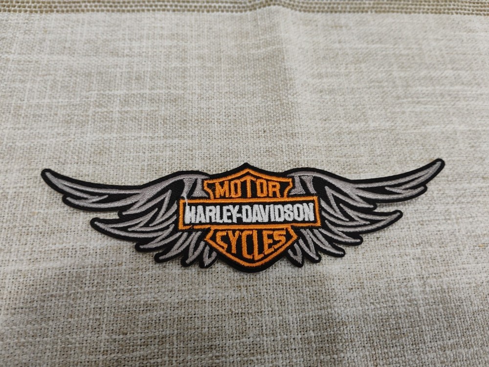 Embroidered Harley Davidson Iron On Patch