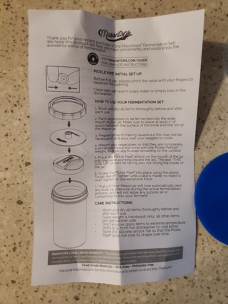 Masontops Mason Jar Fermentation Kit
