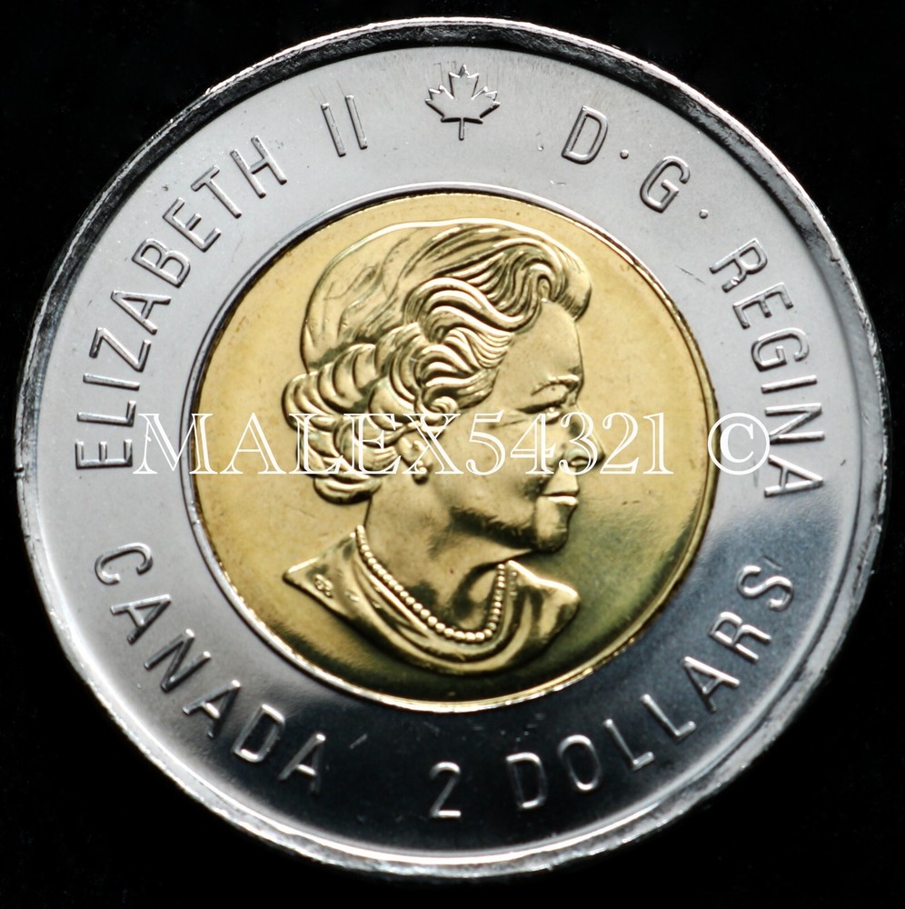 🇨🇦 ​CANADA 2021 COLOURED "INSULIN" 2 DOLLARS UNCIRCULATED