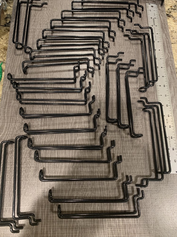 Safety Metal Loop Hook, 6" Black, 52 Pieces