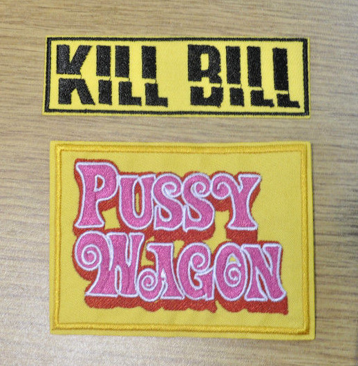 Kill Bill  Logo embroidered Patch Set of 2