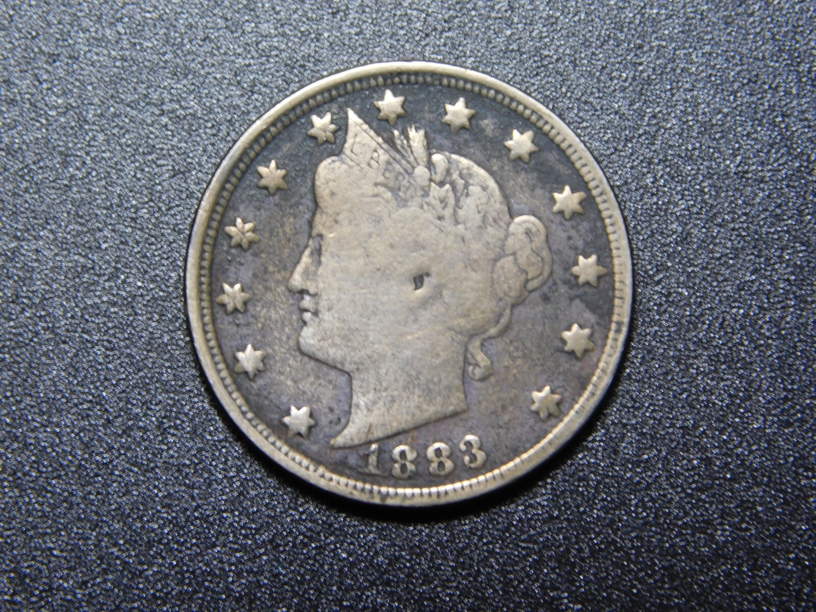OLD US COIN 1883 LIBERTY HEAD NICKEL with CENTS