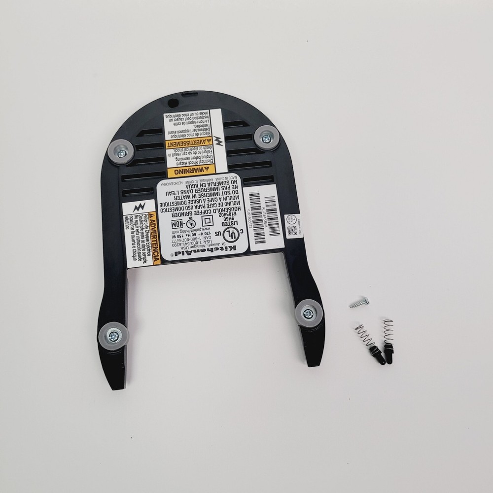 KitchenAid Burr Coffee Grinder Replacement Base Plate w/ Spring Assembly
