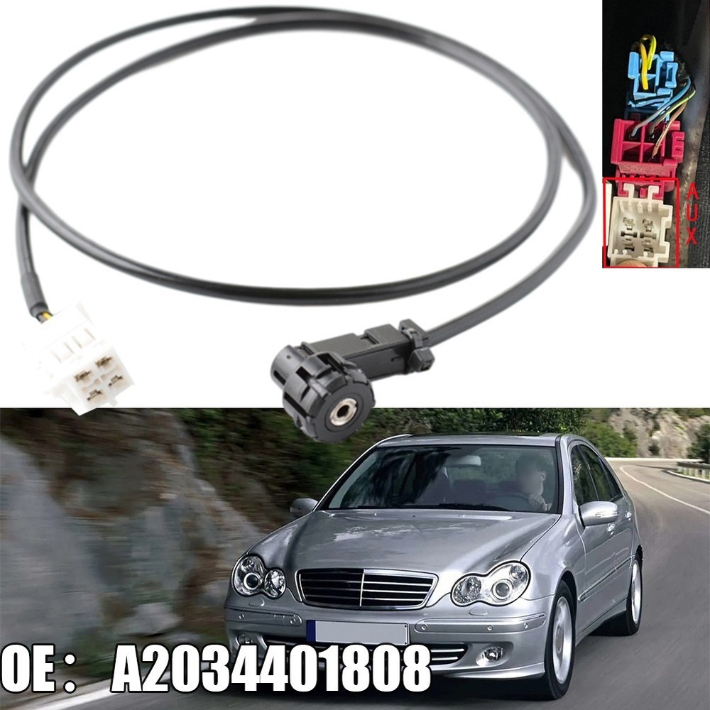 Auxiliary Cable Auxiliary Cable 2000-2007 A2034401808 Black Copper Wire