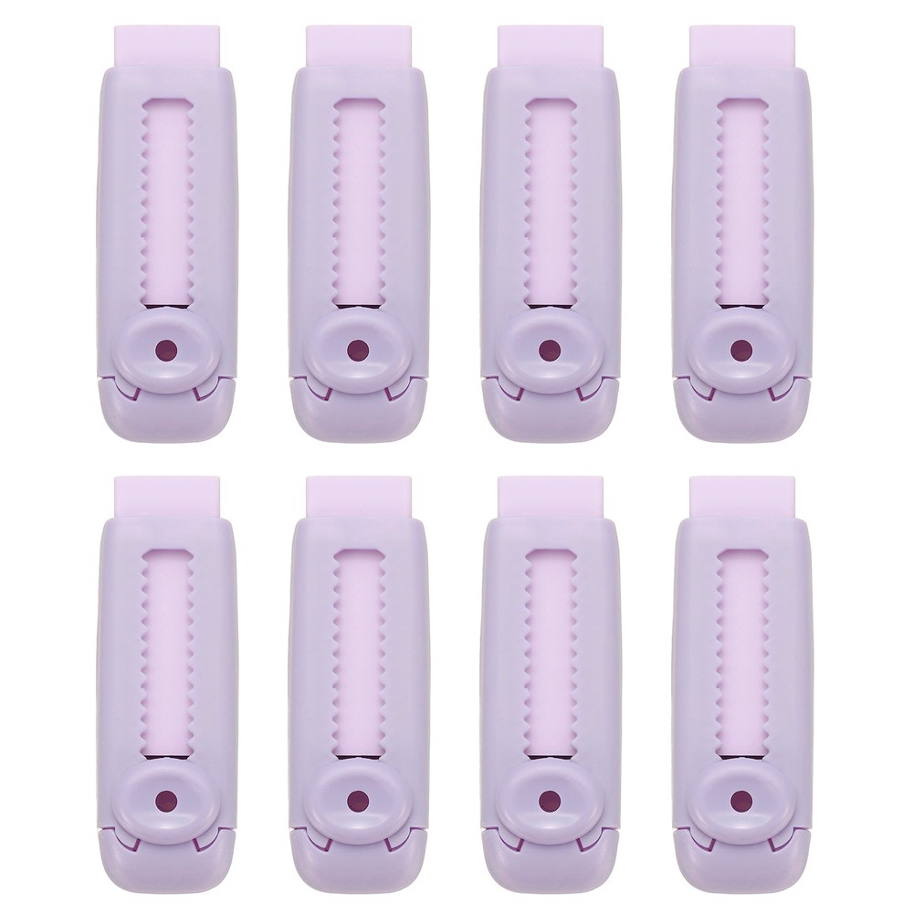 8 Pack Erasers, Pencil Erasers Large Eraser Push Pull Cute Soft, Purple