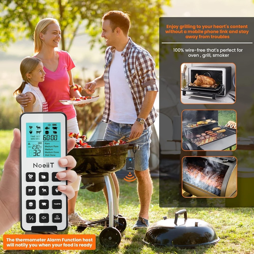 Wireless Meat Thermometer 300FT Wireless Meat Thermometer Digital