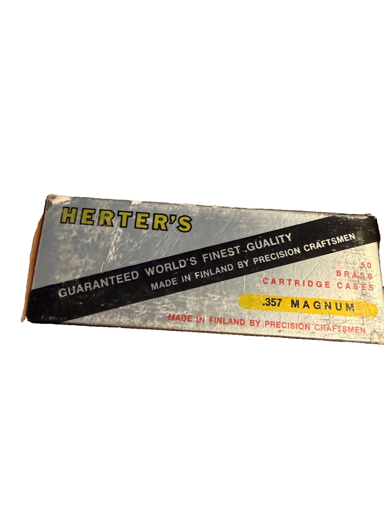 Herter's vintage empty .357 Magnum box