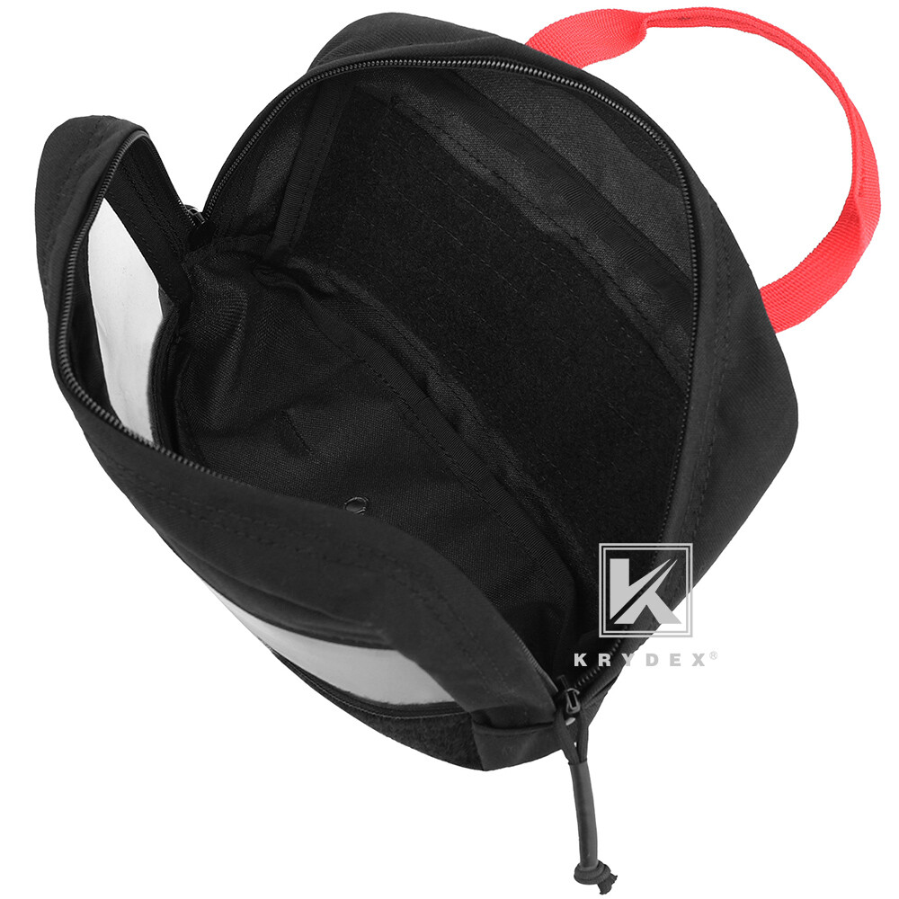 KRYDEX Clear Top Insert Pouch Organizer Hook Back Packing Cube for Backpack