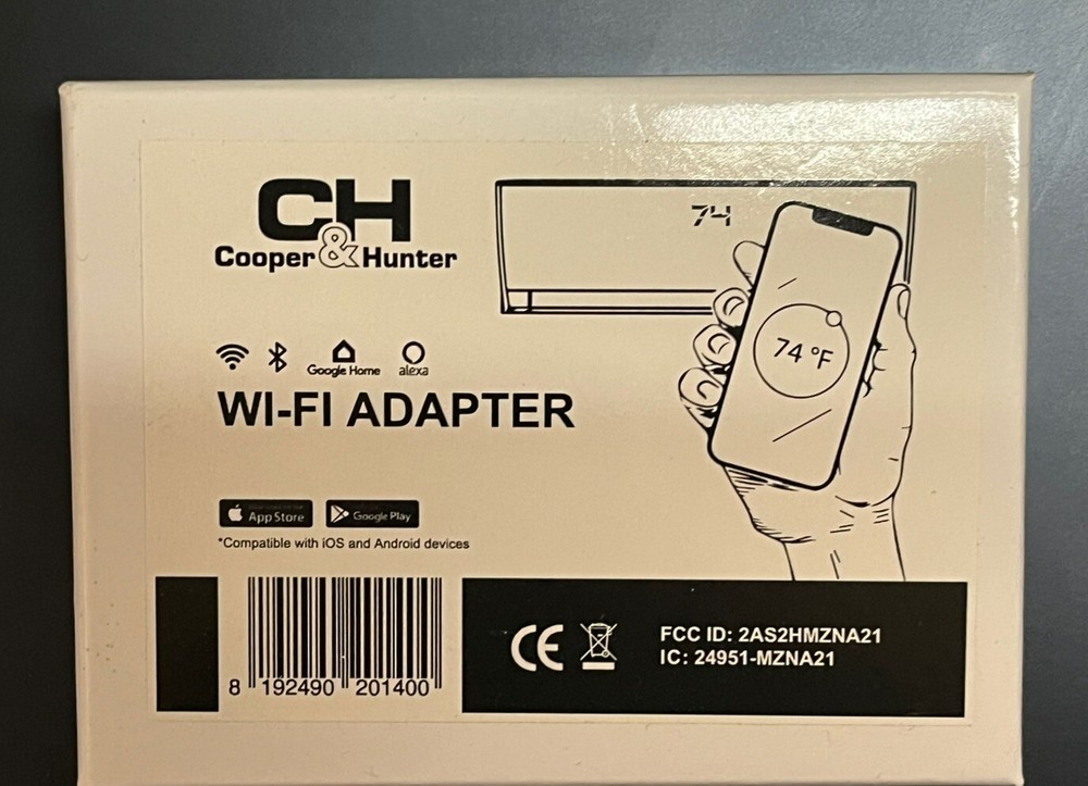 Cooper & Hunter USB WiFi Adapter for Wall Mount Mini Split AC - iOS and Android