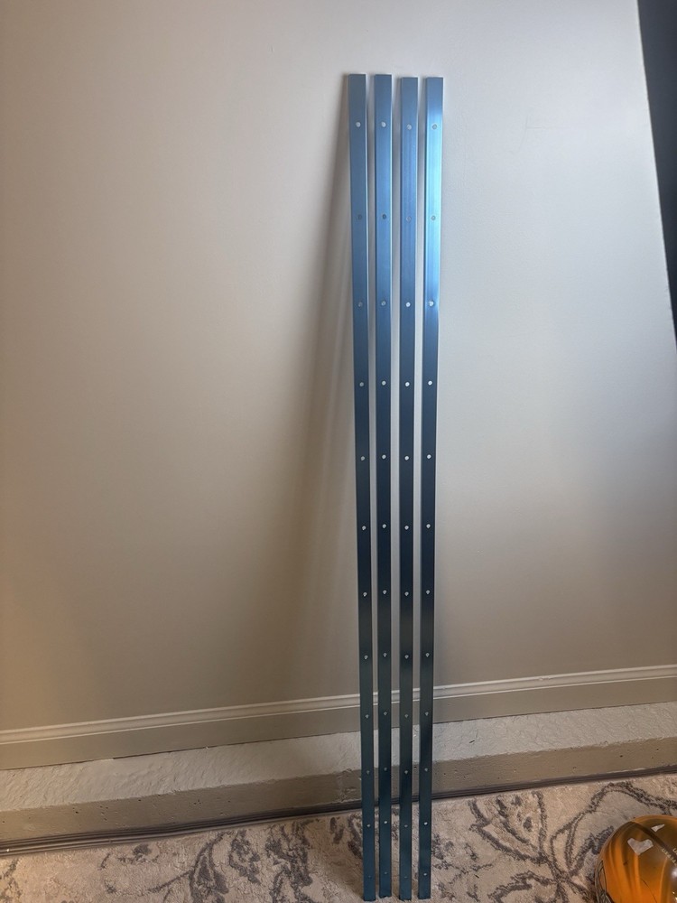 POWERTEC 71158V 48 Inch Double-Cut Profile 4 Pack TRACKS Only
