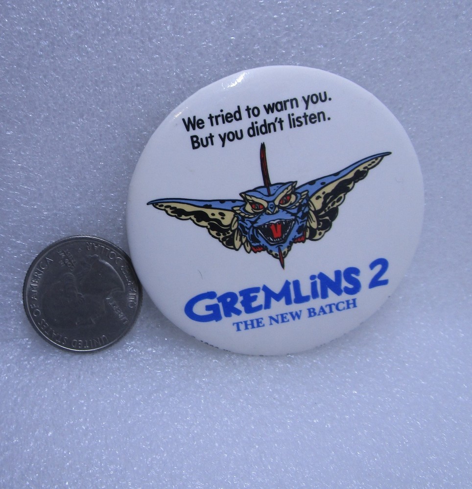 Gremlins 2 The New Batch Button Pin
