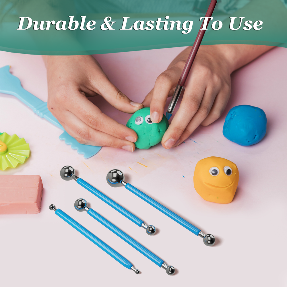 Silicone Clay Sculpting Tools Set Modeling Dotting Tool for Pottery 14 Pieces