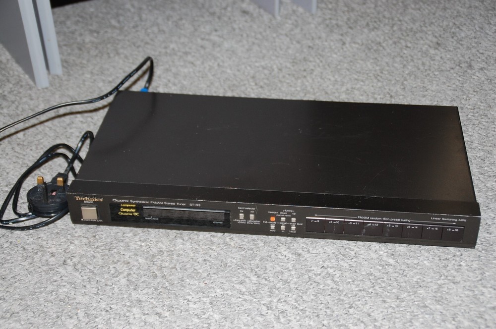 Technics ST-G3 Quartz Synthesizer FM / AM Stereo Tuner - Working