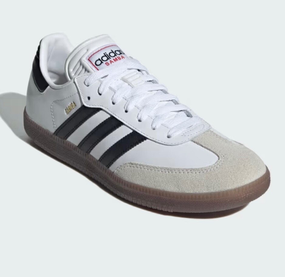 Women’s adidas Samba Indoor Soccer Shoes White Black Gum IH6001 Unisex