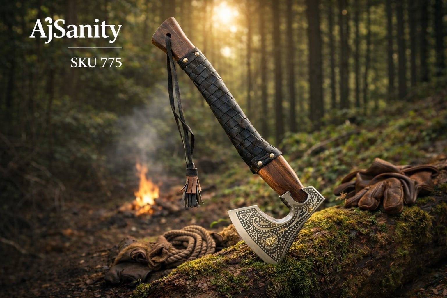 Hand Forged Carbon Steel Tactical Axe NORSE RAGNAR TOMAHAWK AXE & Sheath