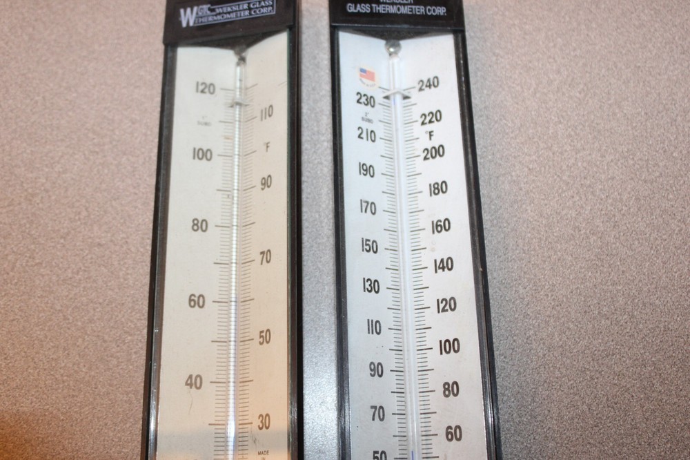 6 Trerice and Wexler Angle Thermometers