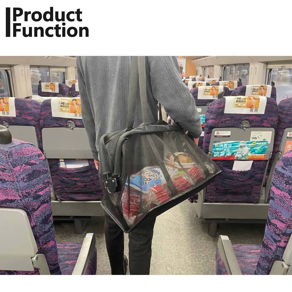 Collapsible Shopping Cart Utility Trolley Cart with Removable Tote&Swivel Wheels