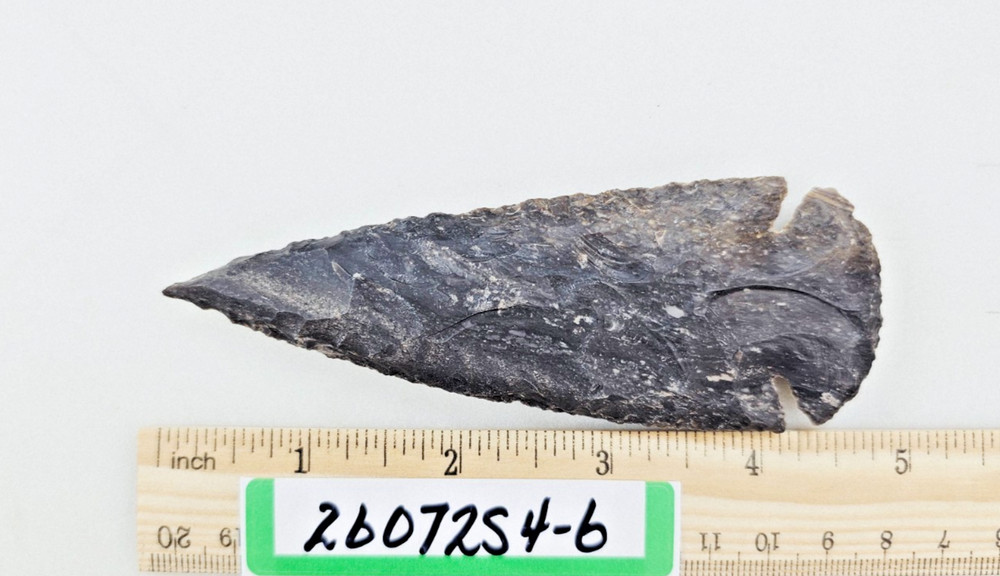 4.5" Spearhead - Lance Head - Drill Point - Hand Knapped Agate