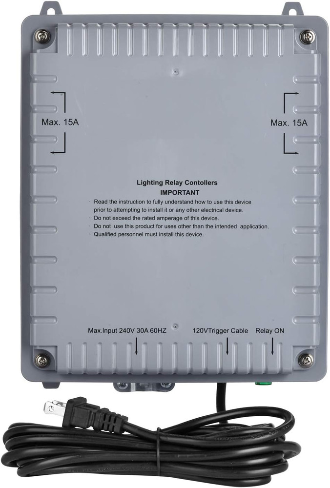 4-Light Controller with Trigger Cord, 4 Lighting Relay Controller, 120/240 Volt,
