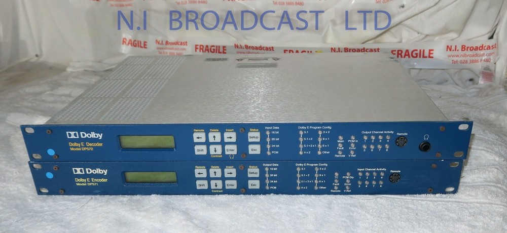 1x Dolby E DP571 encoder and  1x Dolby E dp572 decoder 