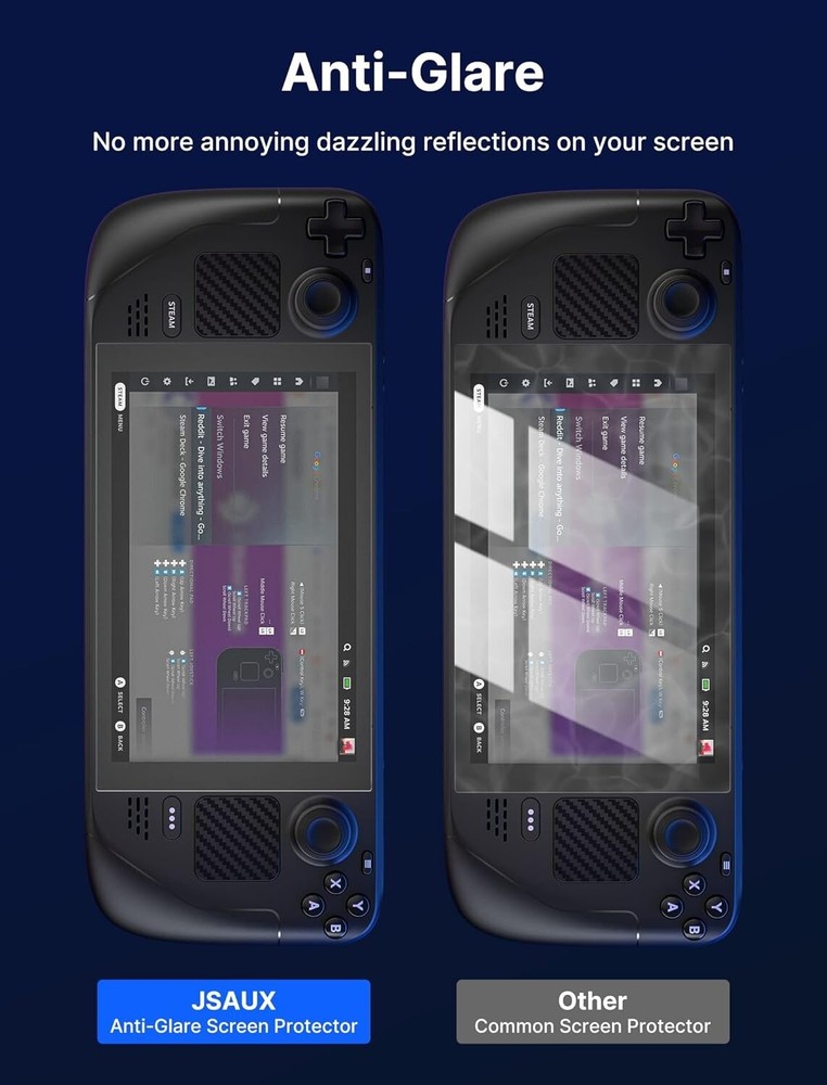 Ultra-Thin Anti-Glare Protector for Steam Deck OLED - Easy Install with Frame