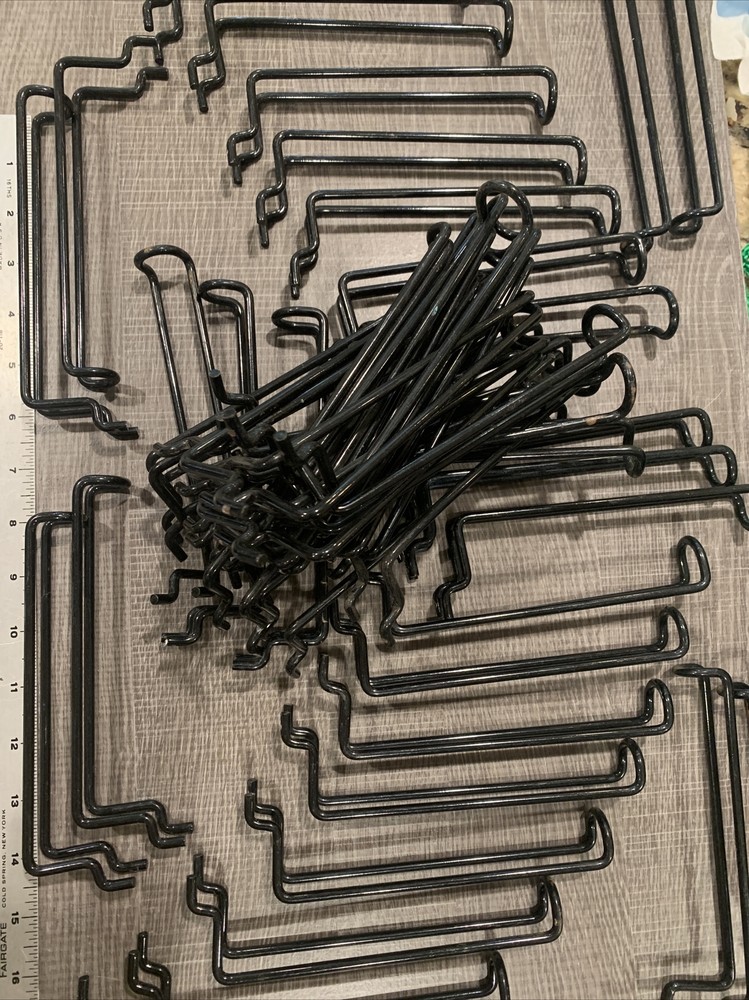 Safety Metal Loop Hook, 6" Black, 52 Pieces