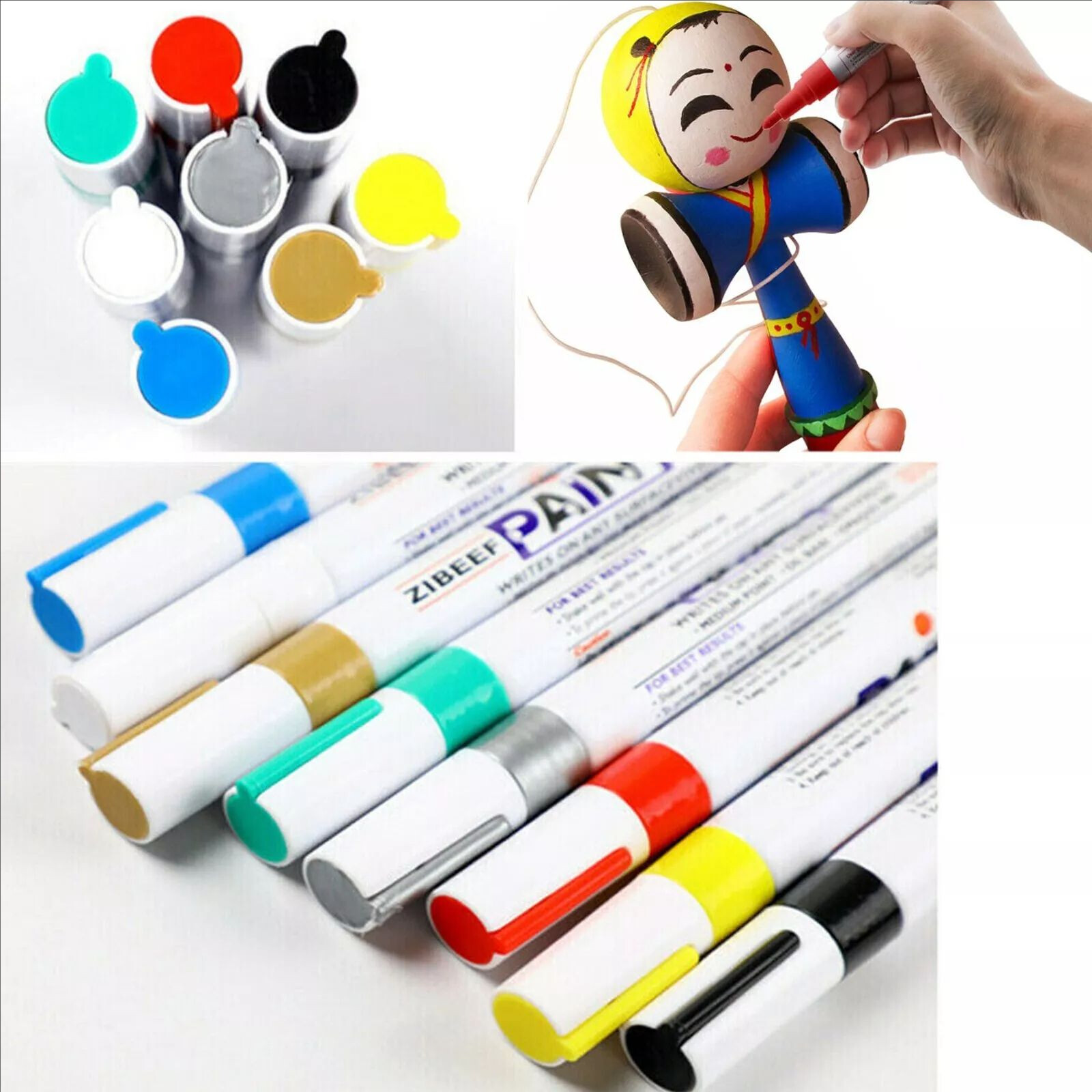 12/36 Acrylic DC marker pen Permanent Paint Water-Based Art Multifunction DIYpen