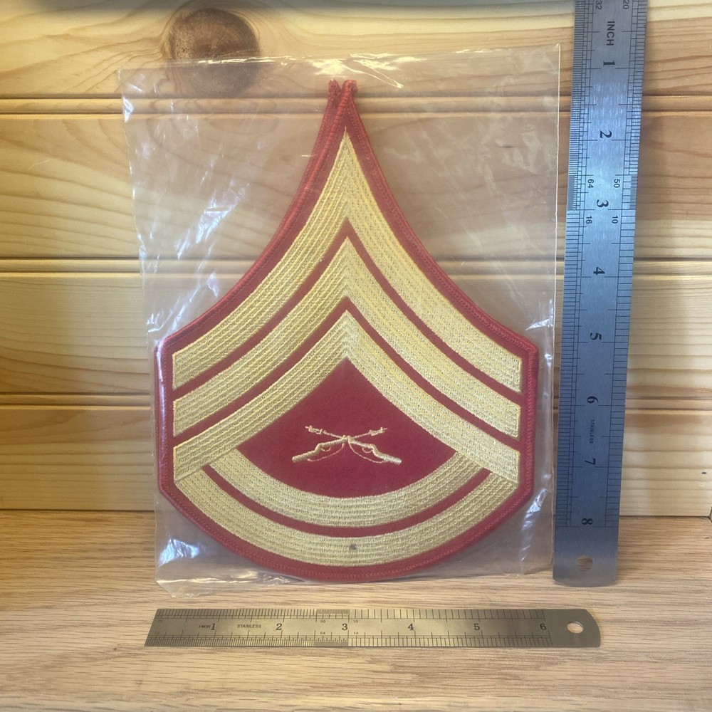 2 Pack USMC Gunnery Sergeant Female Uniform Patch 6” x 7”