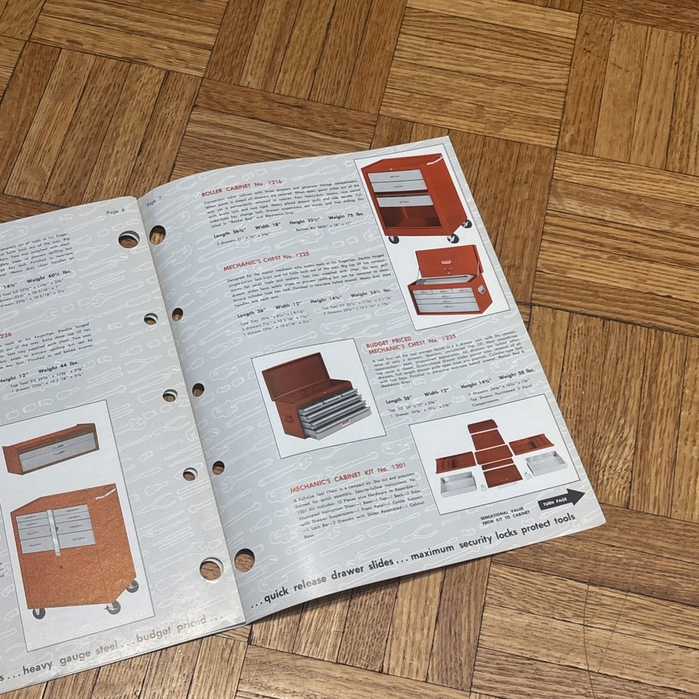 Vintage DUPLEX TOOL BOXES Vendor Brochure - Pendleton Tool - DU 601-7105