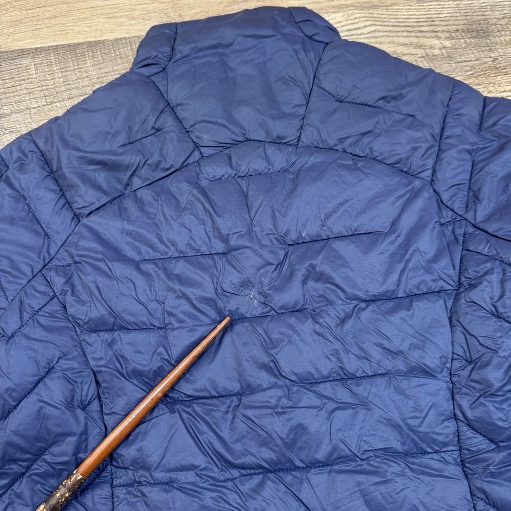 Patagonia Macro Puff Down Jacket Blue Size XS Flaws