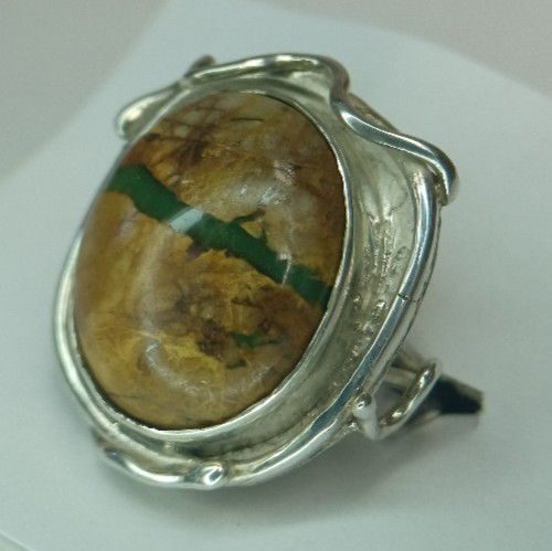 Augustus Caesar, Original work of art ring, Sterling Silver Turquoise Ring