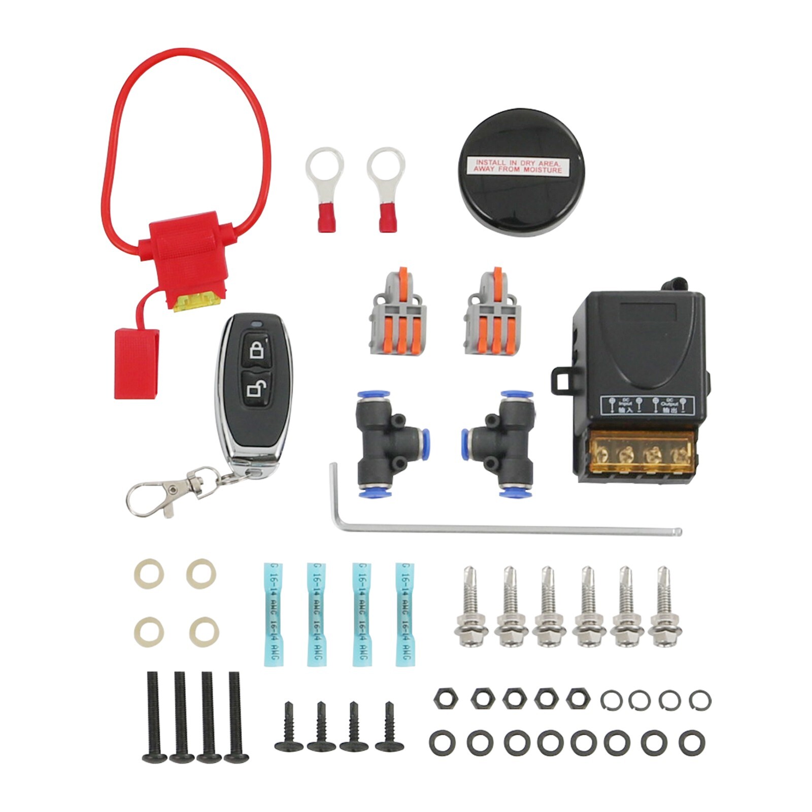 25804 Air Suspension Compressor Guage Switch Amps Kit Air Lift Bag Control Kit