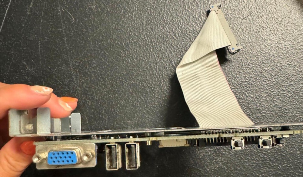 Dell 0NC071 PowerEdge 1950 Server Sideplane Riser Board w/ Ribbon Cable