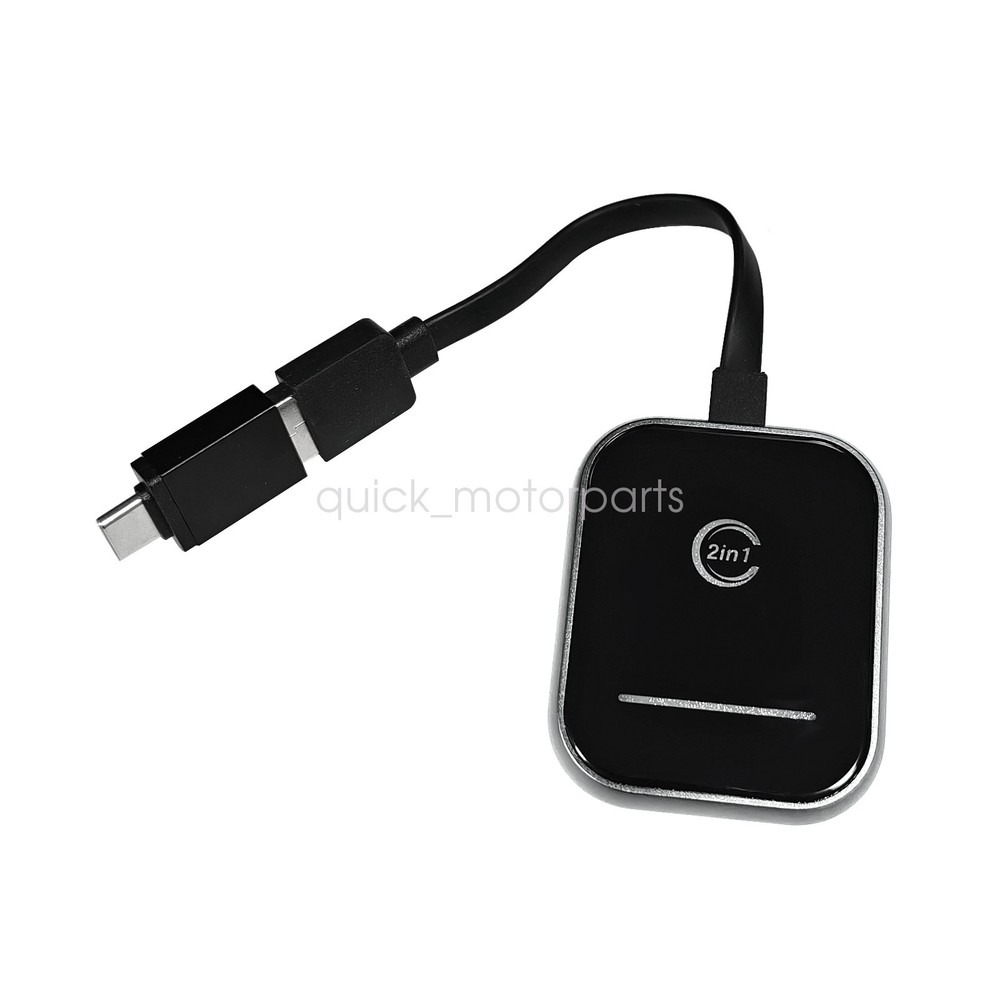 New 2-in-1 Wireless CarPlay&Android Auto Adapter-Convert Wired to Wireless