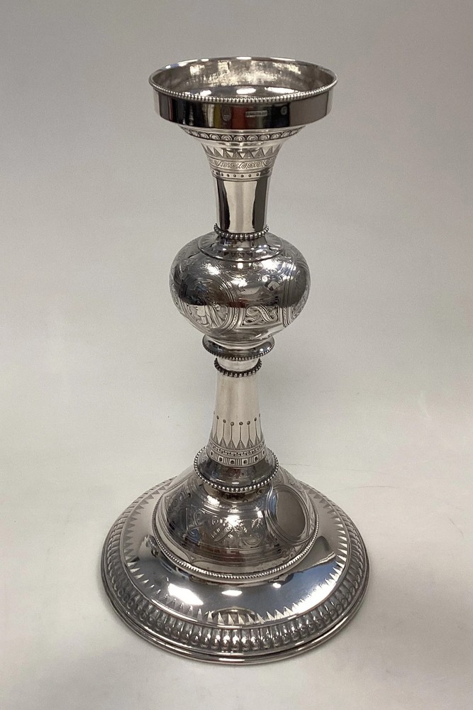 P. Hertz Silver Candlestick