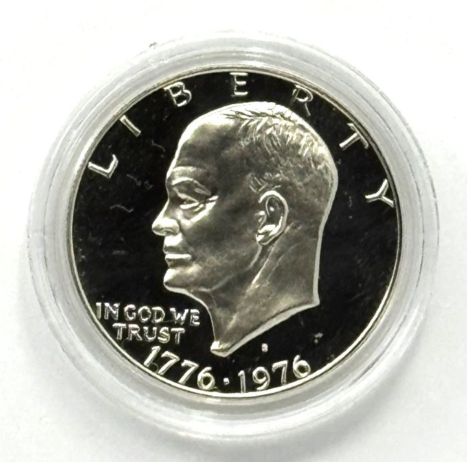 1976-S Bicentennial Eisenhower Ike Proof 40% Silver Proof Original, Mint Capsule