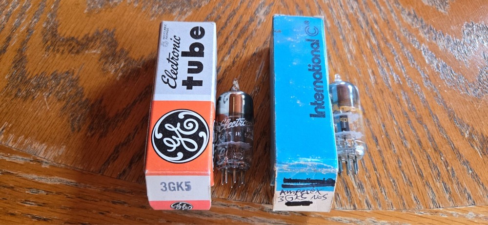 (2) GE/Amperex NOS 3GK5 Vacuum Tubes Tested