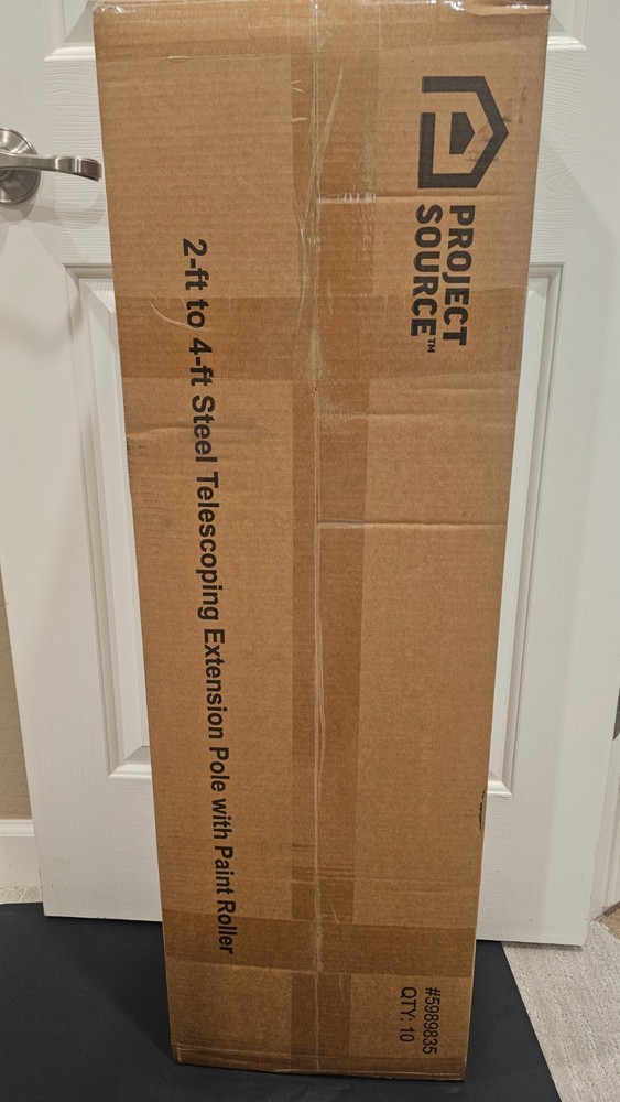 Project Source 2.2-ft to 4-ft Telescoping Threaded Extension Pole - 10 Pack