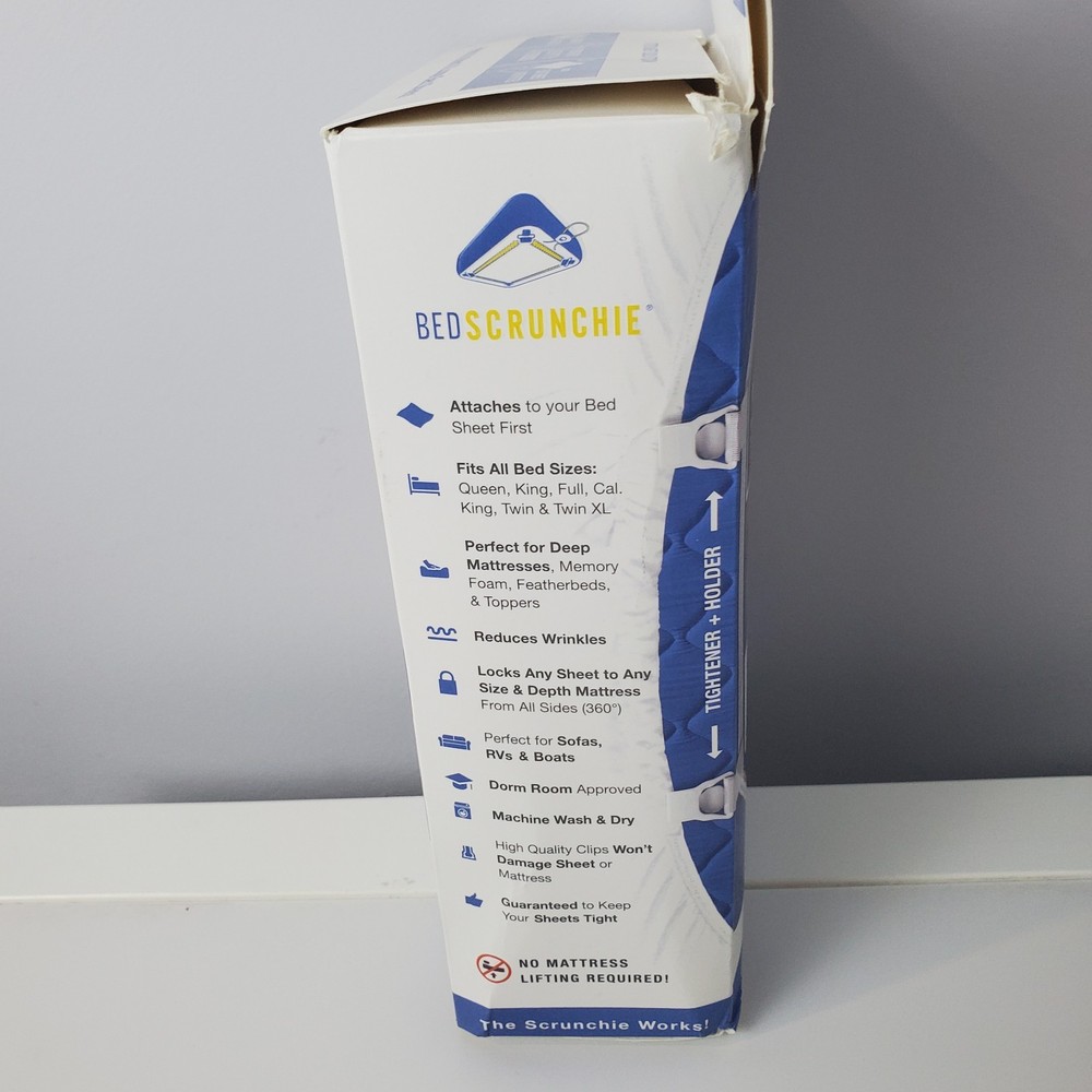 Bed Scrunchie - Ultimate Bed Sheet Holder Straps, 360 Bed Sheet Fastener.