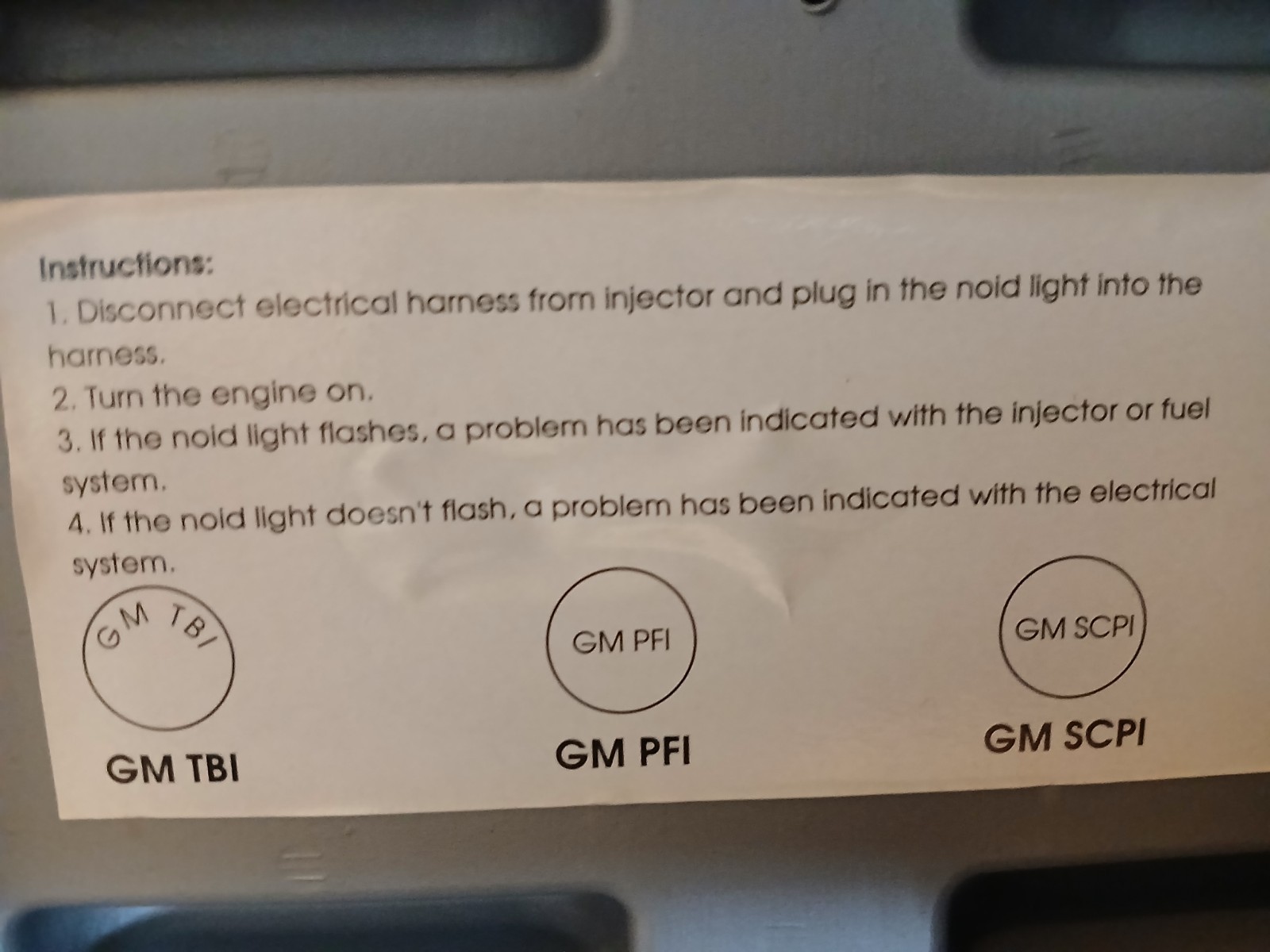 Autocraft Noid Light Test Kit for GM, Ford & Bosch TBI & Fuel Injector Systems