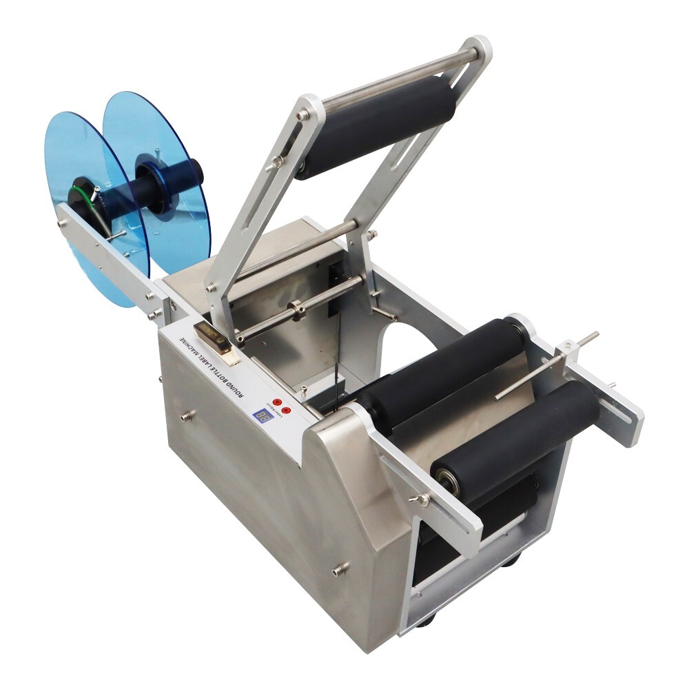 Round Bottle Labeling Machine Label Applicator Machine Packing Tool Ф0.47"-3.54"