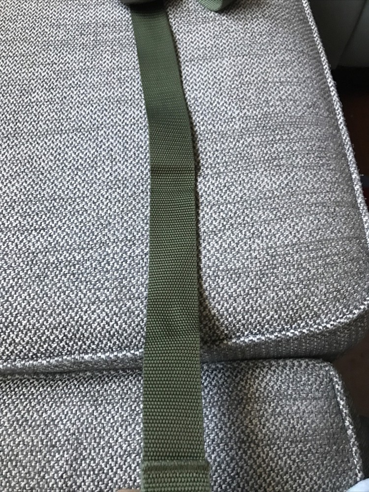 LL Bean Replacement Green Padded Adjustable Green Canvas Strap Up To 52.5”