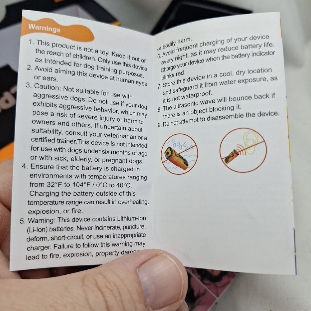 NPS Alpha Dog Behavior Trainer Anti-Barking Control Device USB Rechargeable