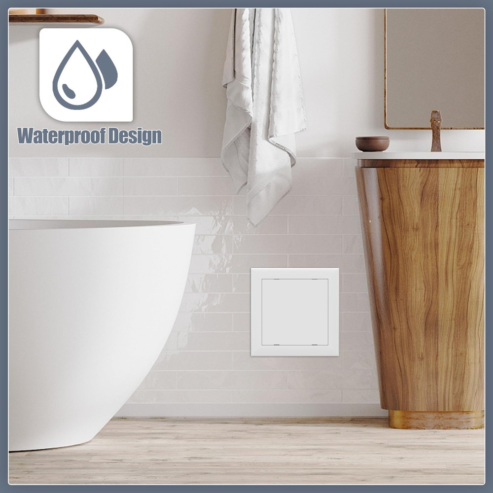Flamorrow Self Adhesive Access Panel for Drywall, 12" x 12" Plumbing Access P...