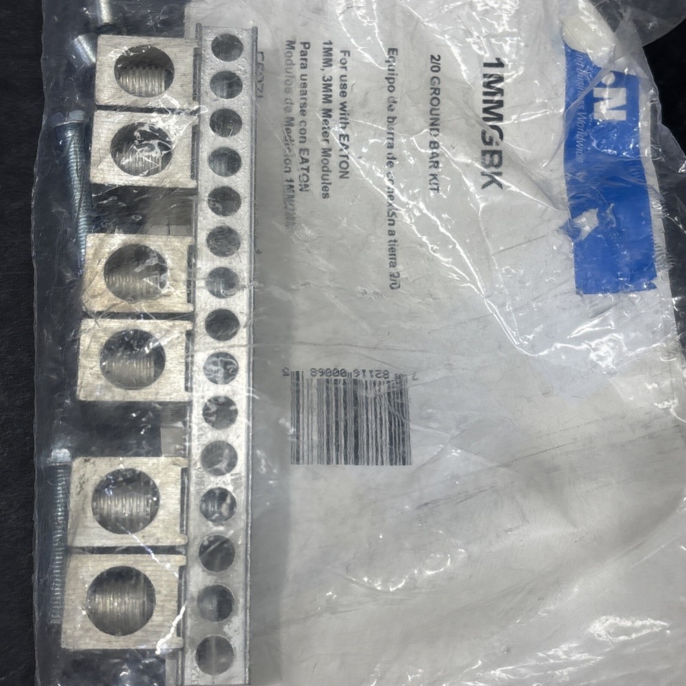 EATON 1MMGBK 2/0 Ground Bar Kit, Use W/Meter Socket Module, MLO & MCB