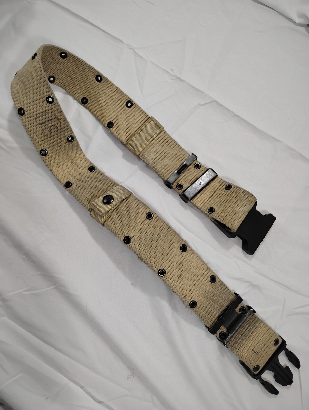 Used Large USGI Authentic Desert Tan Alice Belt USAF Military Army