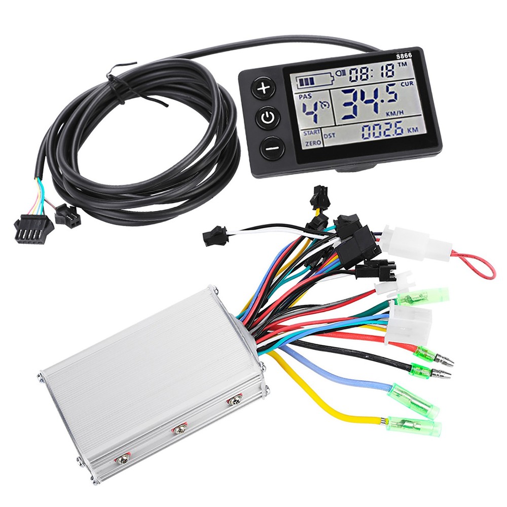 Scooter Motor Controller Rainproof LCD Panel Kit For Electric Bicycle 250W-350W